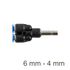 Red. Insert Y-joint Pu 6mm - 4mm